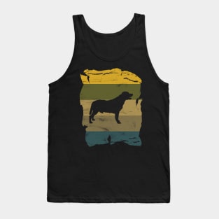 Labrador Retriever Distressed Vintage Retro Silhouette Tank Top